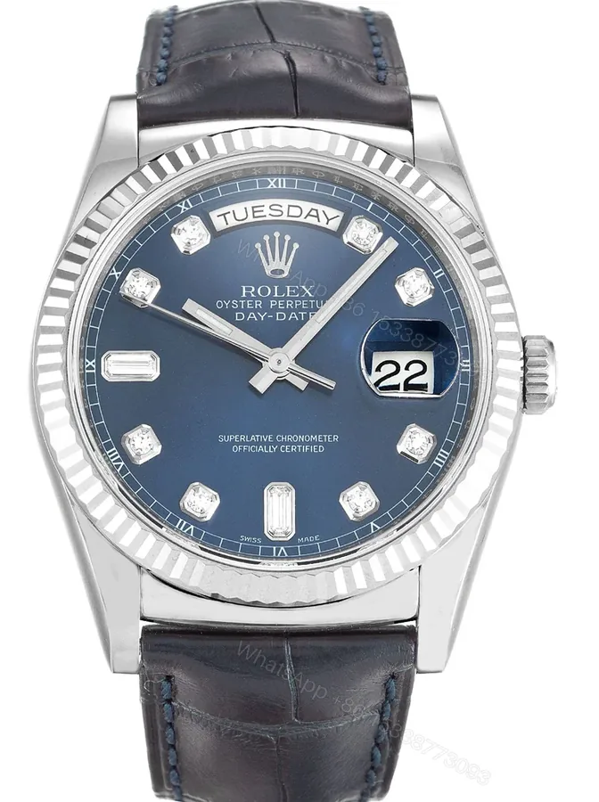 View 1 of Replica Rolex Day-Date Blue Dial 118139 36 mm