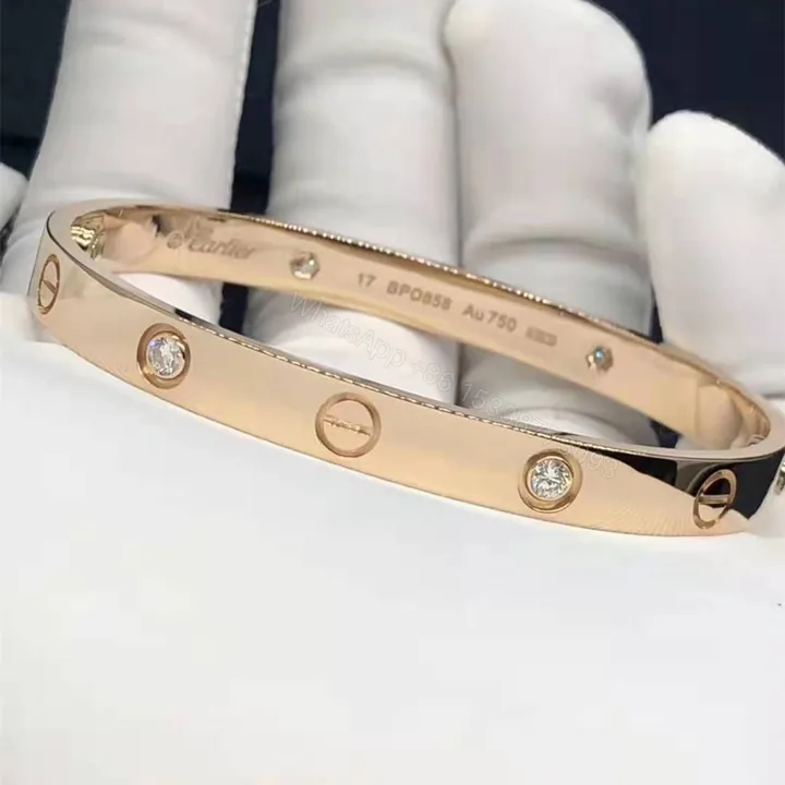 View 1 of Cartier Love Bracelet 4 Diamonds