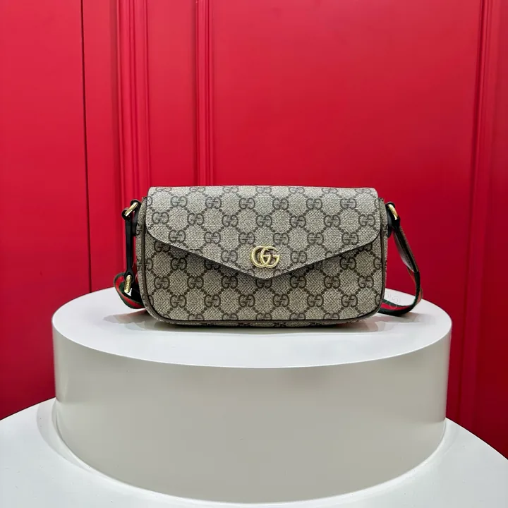 View 1 of Gucci高仿Ophidia老花斜背包 百搭設計感女款復古推薦