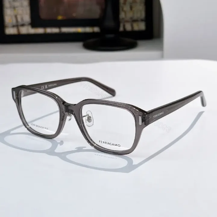 View 1 of Gray Translucent Acetate Rectangular Glasses – Ultra-Comfort, Premium Frame