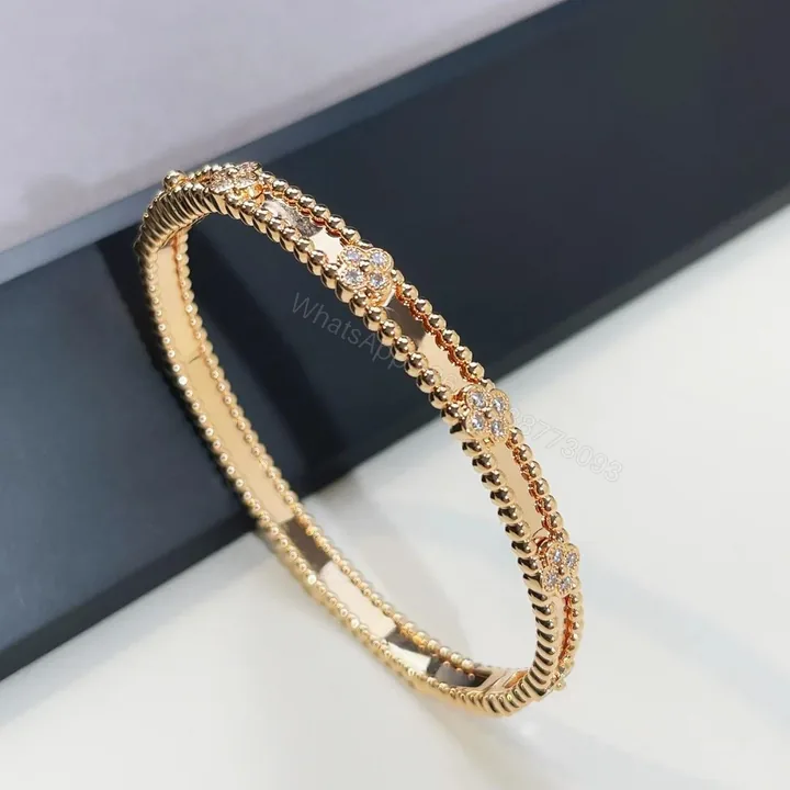 View 1 of VCA Perlée Sweet Clovers Bracelet