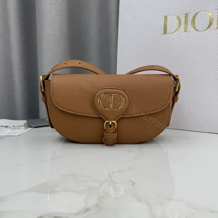 View 1 of Saddle Tan Leather Bag: Chic, Compact, Day-to-Night Luxury