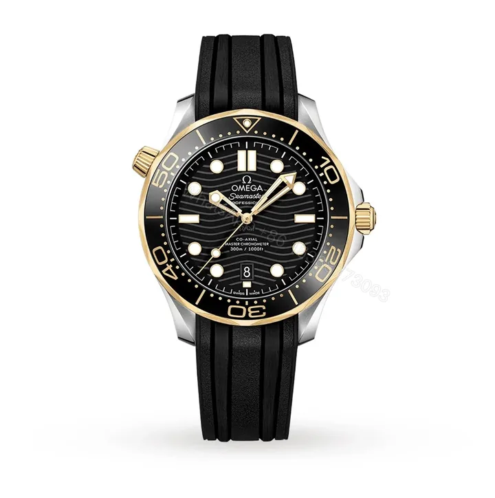 View 1 of Replica Omega Seamaster diver 300 co-axial Black Gold