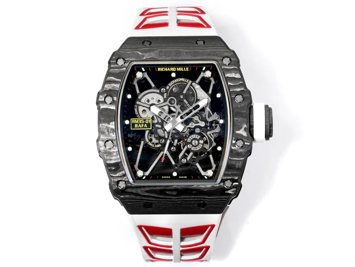 View 1 of Richard Mille RM35-01 Rafael Nadal NTPT Carbon Fiber Skeleton Watch RM3501-BBR