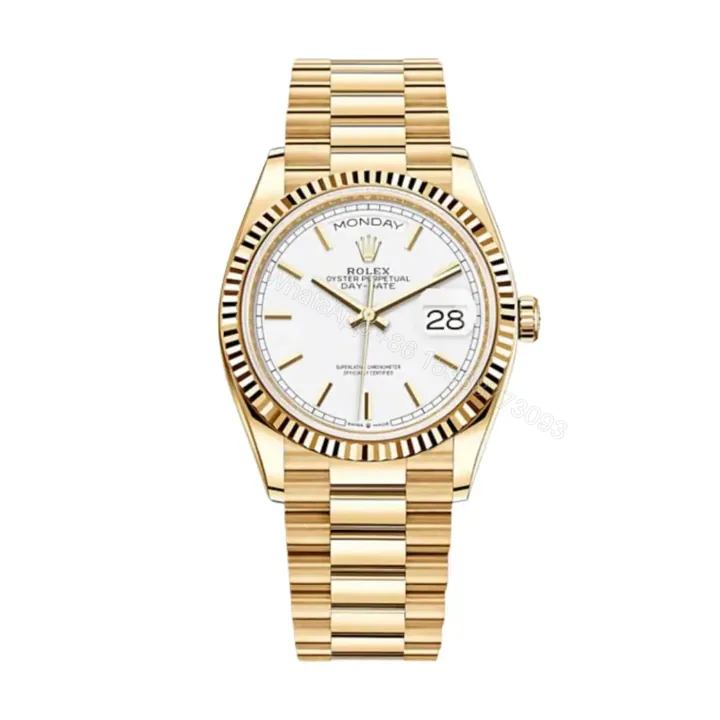 View 1 of Rolex Day Date Yellow Gold Replica Super Clone Model