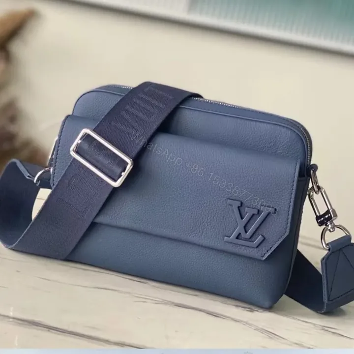 View 1 of Louis Vuitton LV Fastline Men Handbags Blue 23.5x18x7cm