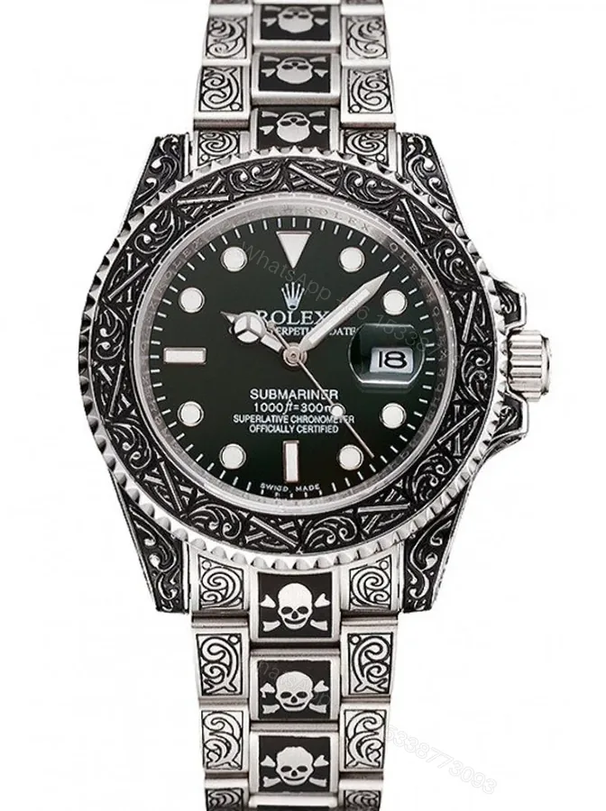 View 1 of Replica Rolex Submariner Green Dial 1454079