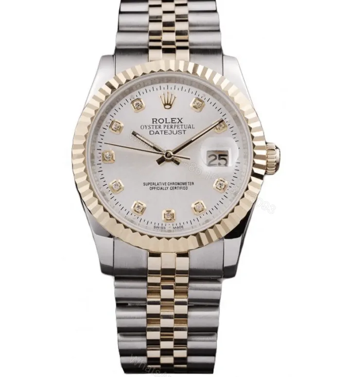 View 1 of Swiss Clone Rolex Datejust 36mm Diamonds