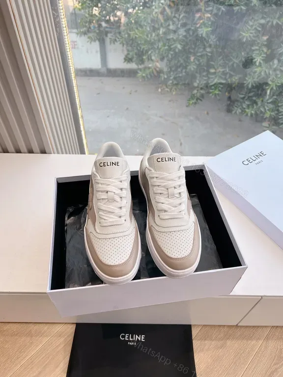 View 1 of CÃ©line Textured Leather High-Tops: Subtle Luxe Sneakers
