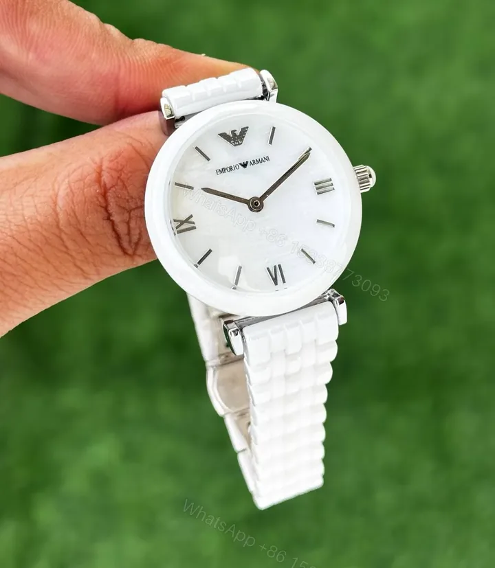 View 1 of Emporio Armani white ceramic