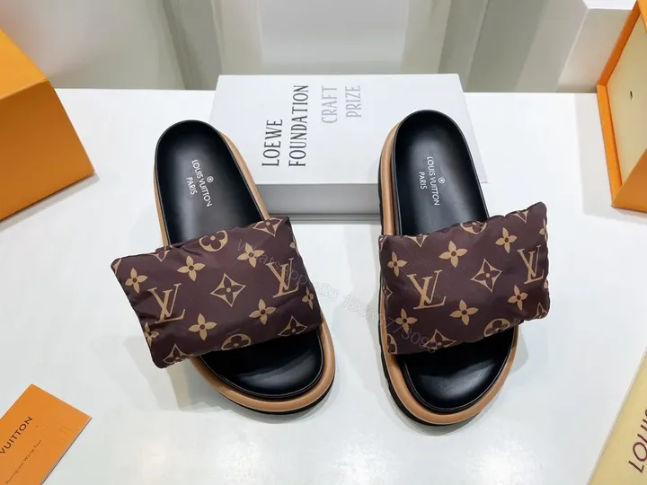 View 1 of Louis Vuitton Monogram Slides â€” All-Day Comfort, Luxury Craftsmanship