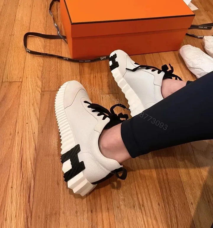 View 1 of First Copy Hermes Bouncing Sneakers for Women
