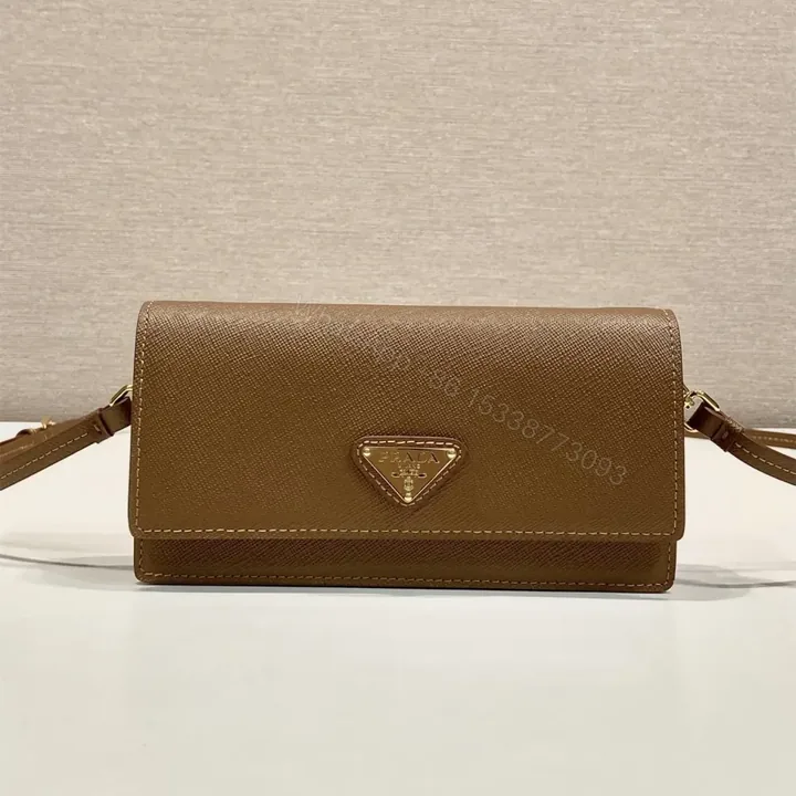 View 1 of 高仿Prada*Saffano系列1NF059斜挎包棕色Mini免檢版