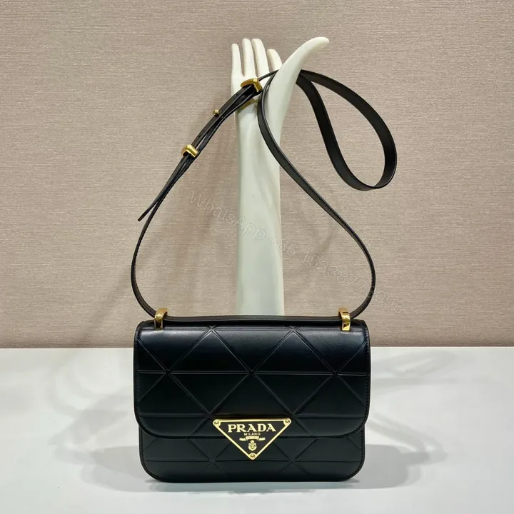 View 1 of Prada Pattina in Pelle Calfskin Black