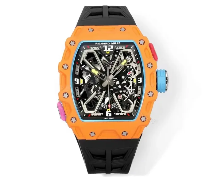 View 1 of Richard Mille RM35-03 Automatic Skeleton Watch Quartz Carbon NTPT Carbon TPT Fiber Case Integrated Movement Premium Edition RM35-03-AUTO-QCF-SK