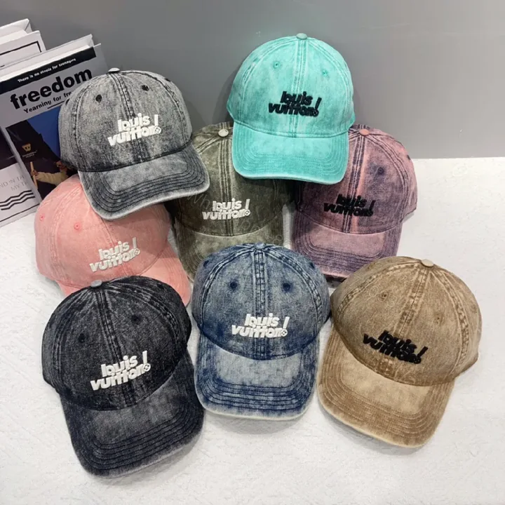 View 1 of Textured Cotton Cap: Subtle Embroidery, Six-Panel, Adjustable