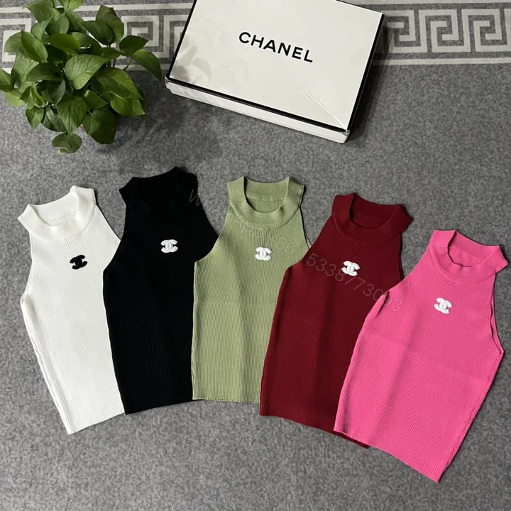 View 1 of CHANEL原單精品無袖針織背心 簡約立領修身款 多色可選