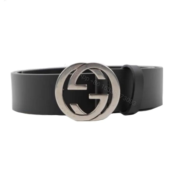 View 1 of GUCCI INTERLOCKING-G LEATHER BELT – B12