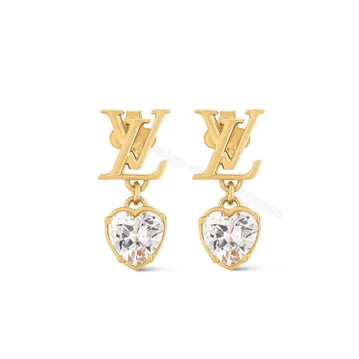 View 1 of LOUIS VUITTON ICONIC HEART EARRINGS GOLD M02385