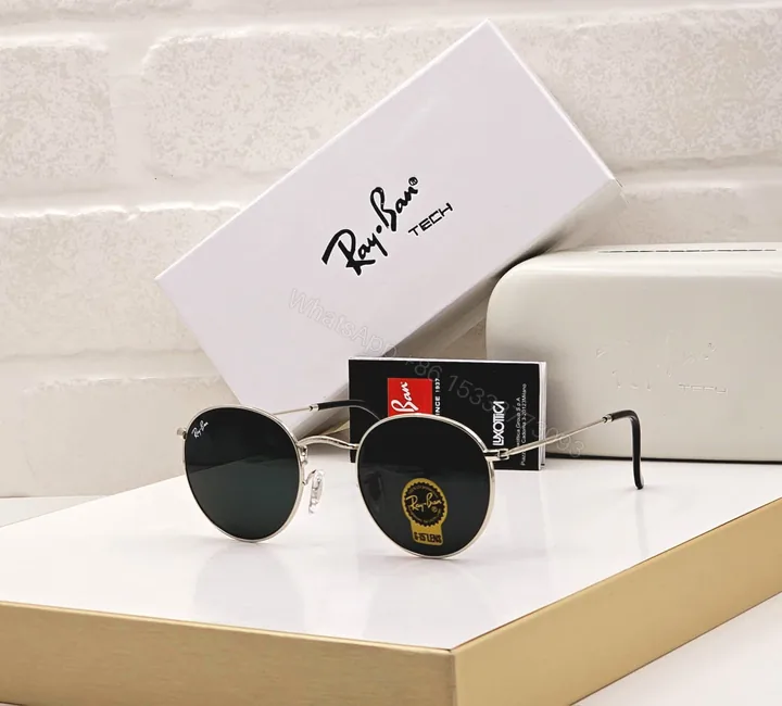 View 1 of Ray-Ban Tech Round Classic Sunglasses Silver-Black