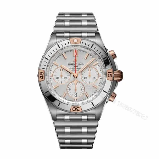 View 1 of Breitling Avenger Super Clone White Dial Silver
