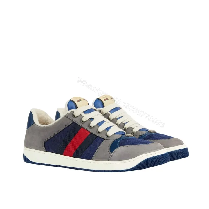 View 1 of Gucci GG Screener Sneaker Grey Suede
