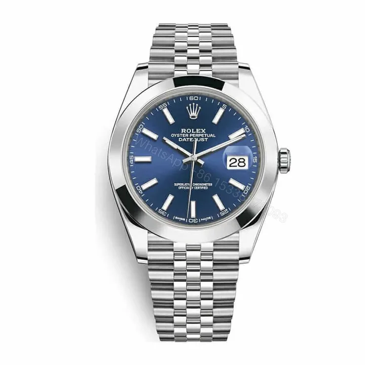 View 1 of Rolex Datejust 126300 Steel Blue Dial Super Clone