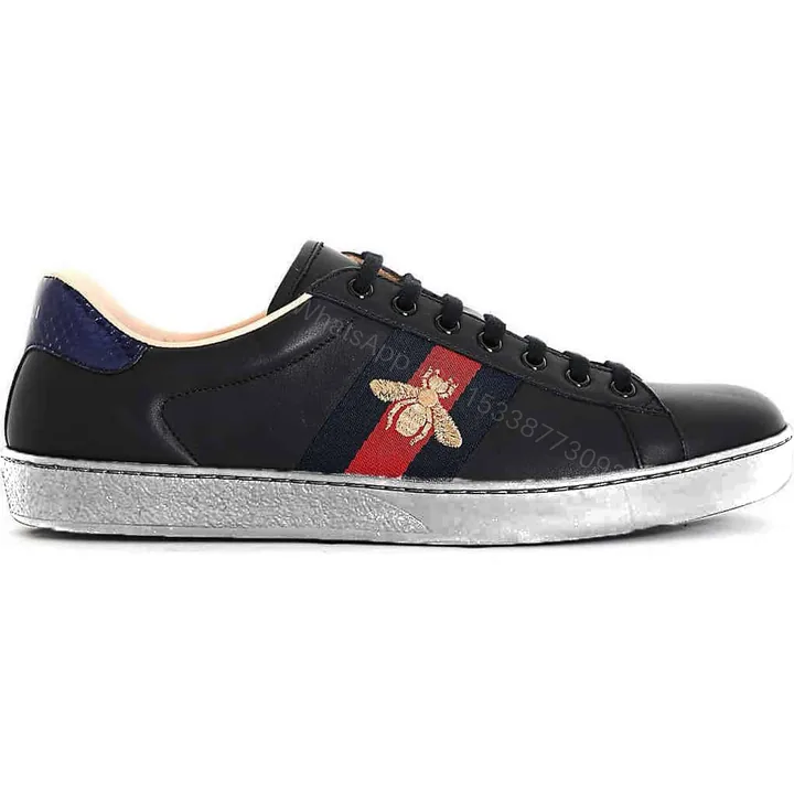 View 1 of GUCCI ACE EMBROIDERED BEE SNEAKER – GC37