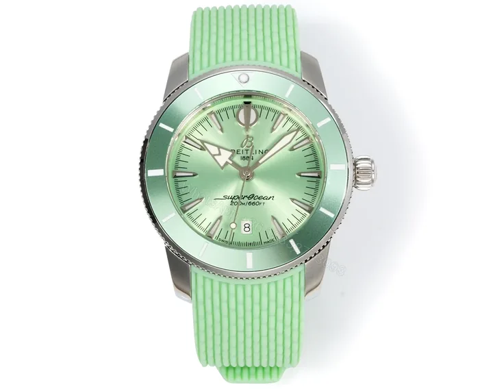 View 1 of Breitling Superocean Heritage B31 Automatic 36 Stainless Steel Green Dial Rubber A10390361L1S1