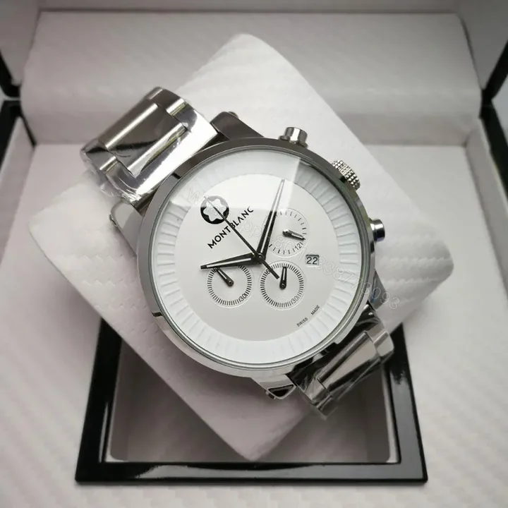 View 1 of Montblanc Chronograph White Dial | Master Copy Watches
