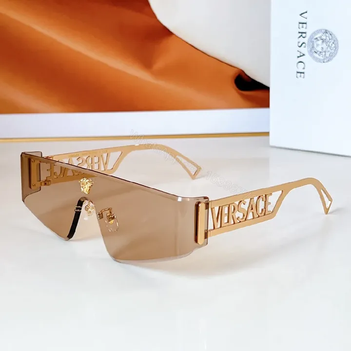 View 1 of Rose-Gold Oversized Sunglasses with Luxe Accents