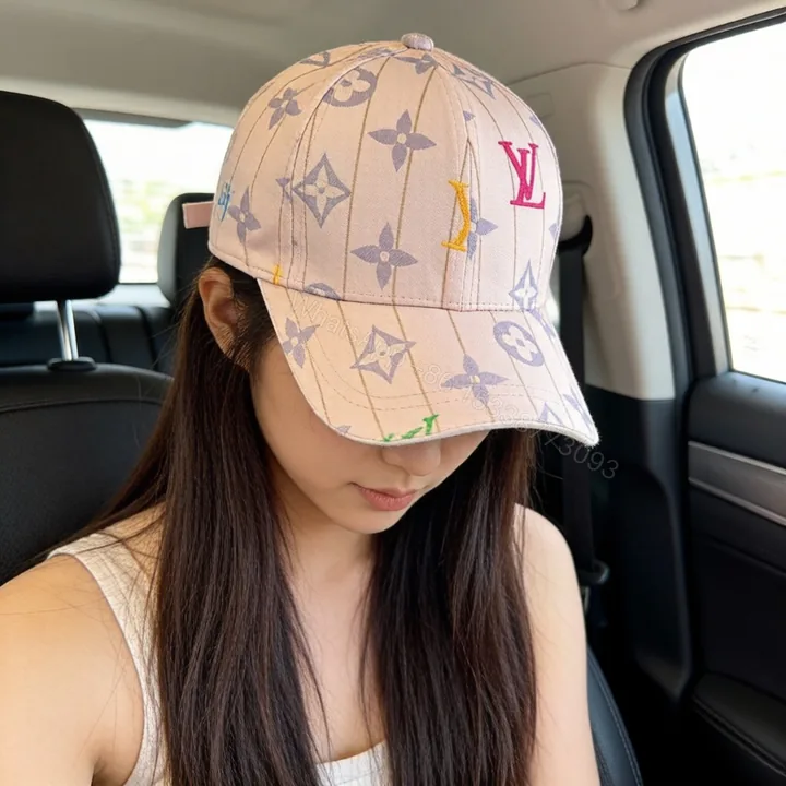 View 1 of LV 原單 女款 彩色字母印花棒球帽 米色經典時尚款