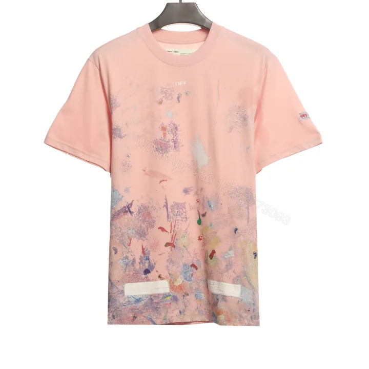 View 1 of Off-White Fireworks T-Shirt Pink