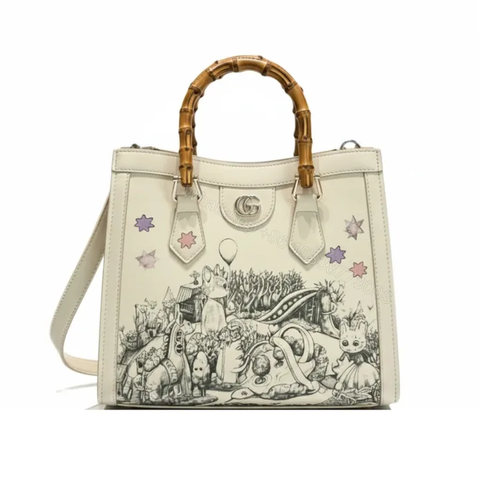View 1 of Gucci Yuko Higuchi Diana Medium Tote Bag White 27Cm