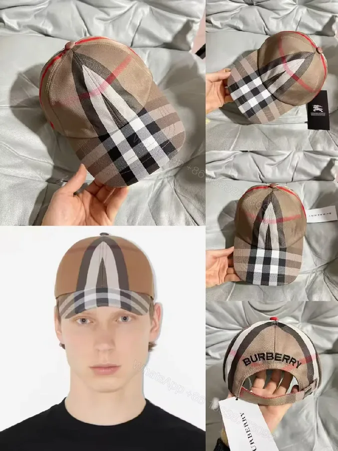 View 1 of Classic Plaid Baseball Cap - Structured Fit, Premium Comfort