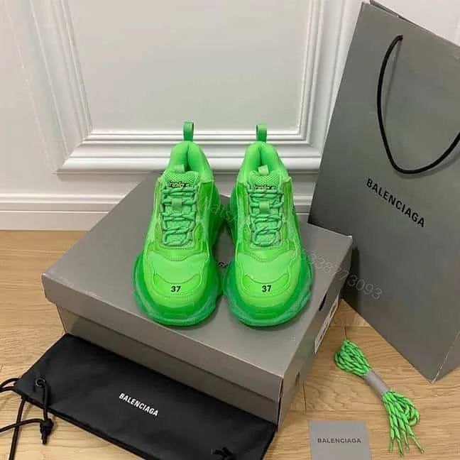 View 1 of BALENCIAGA MEN’S TRIPLE S SNEAKER CLEAR SOLE – BB196