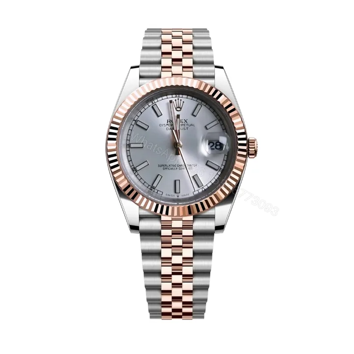 View 1 of Rolex Oyster Perpetual Datejust White Dial With Silver And Everose Gold Strap 36Mm