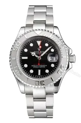 View 1 of Replica Rolex Yacht-Master Black Dial 116622