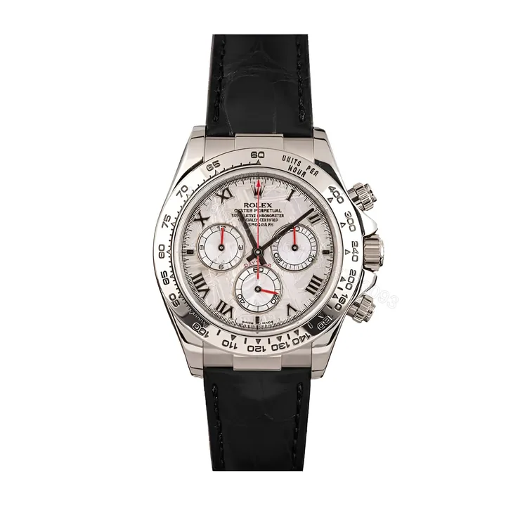 View 1 of Rolex Daytona 116519 White Roman Dial Replica