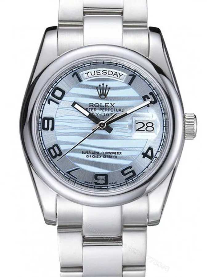 View 1 of Replica Rolex Day-Date Blue Dial 7470 36 mm