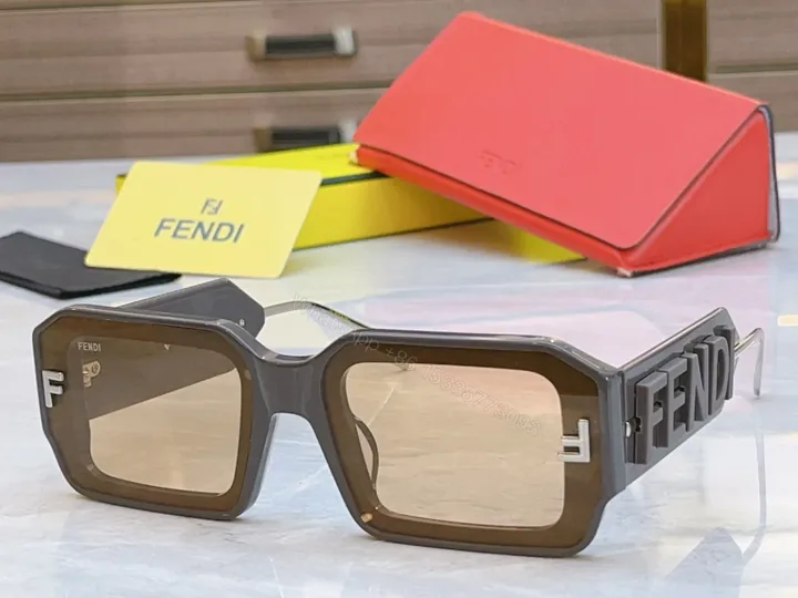 View 1 of Oversized Geometry Sunglasses: Luxe Frame, Subtle Logo, Gradient Lenses