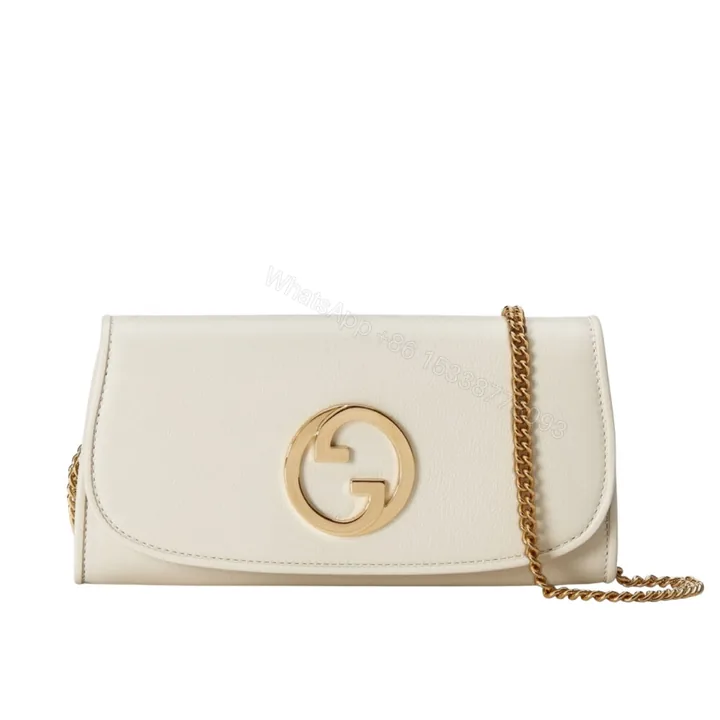 View 1 of Gucci Blondie Continental Chain Wallet White ‎‎21Cm 725215 UXX0G 9022