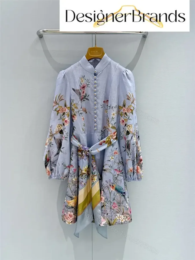 View 1 of Zimmermann Rebellion Button Mini Dress