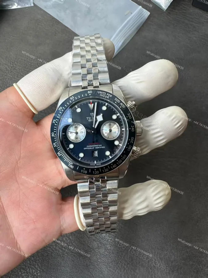 View 1 of Tudor Super Clone Black Bay Chronograph M79360B-0002 Blue dial