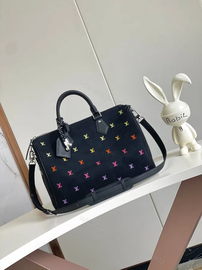 View 1 of LV 高仿 黑色多彩 Monogram 手提包 百搭休閒款