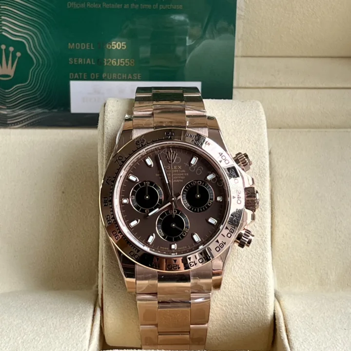 View 1 of Rolex 高仿 男款 Daytona 白面黑圈計時腕錶 經典運動風