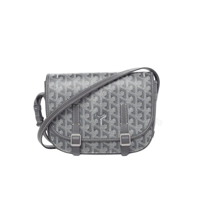 View 1 of GOYARD GOYARDINE BELVEDERE PM MESSENGER BAG GREY 21CM