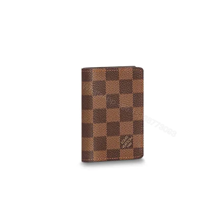 View 1 of Louis Vuitton Pocket Organizer Coated Canvas Calf Leather Lining N63145 – RRG044