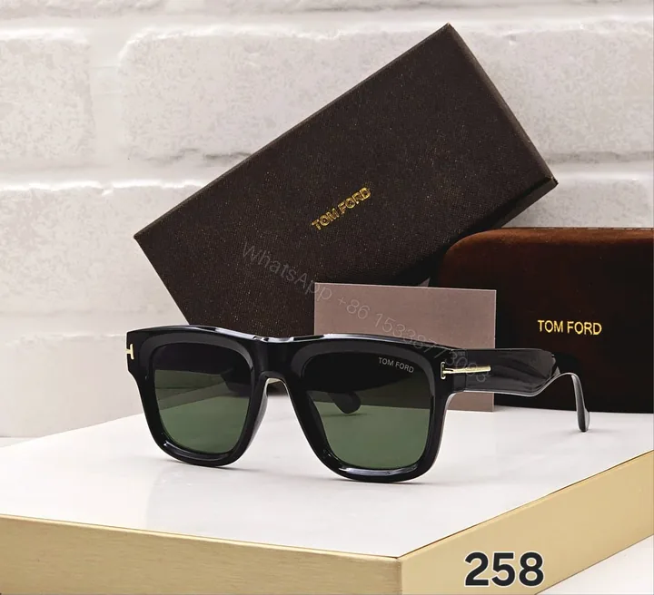 View 1 of Tom Ford Square Black Metal-Acetate Sunglasses