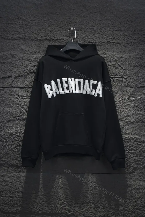 View 1 of Bold Logo Hoodie: Metallic Silver Logo, Oversized Comfort
